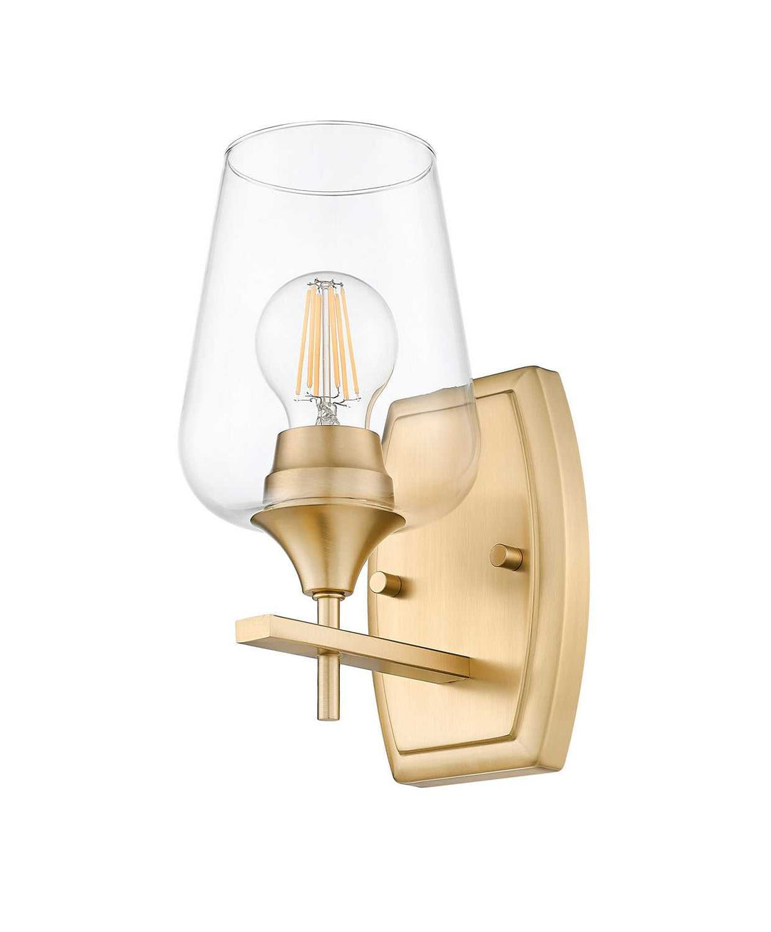 Joliet One Light Wall Sconce in Burnished Brass Z-Lite Canada