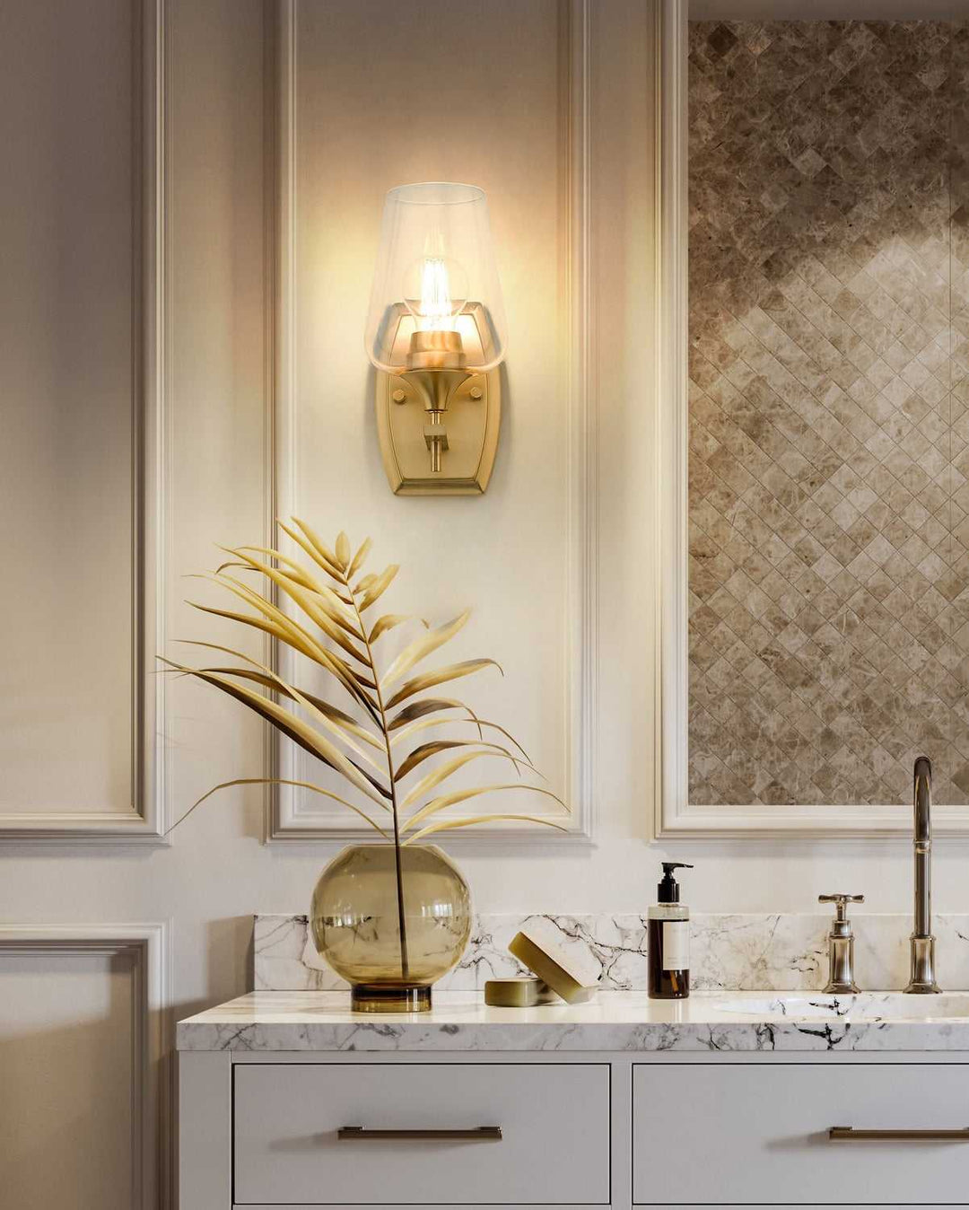 Joliet One Light Wall Sconce in Burnished Brass Z-Lite Canada