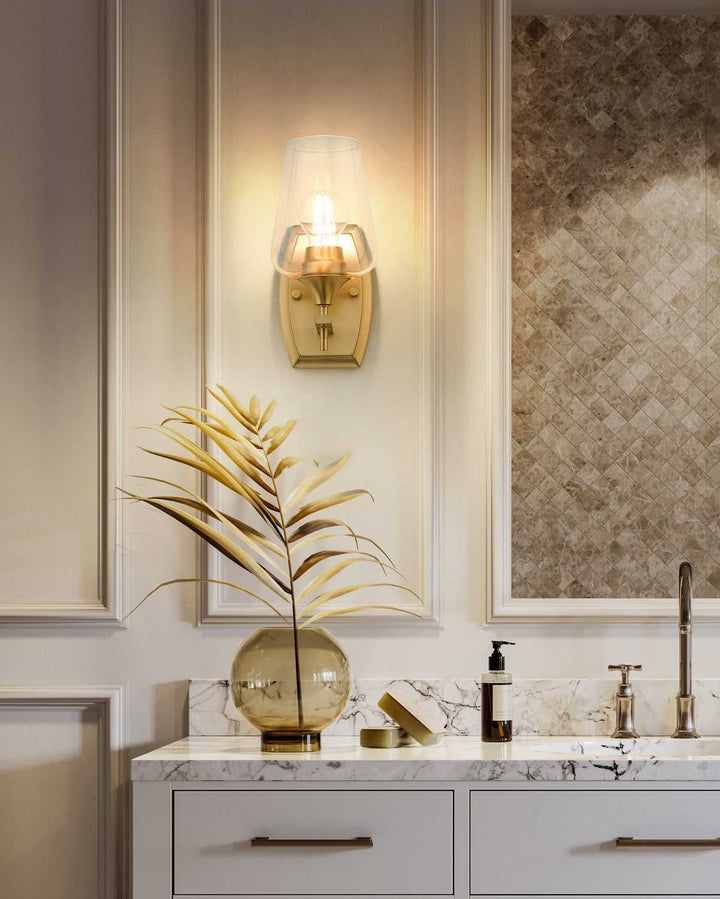 Joliet One Light Wall Sconce in Burnished Brass Z-Lite Canada