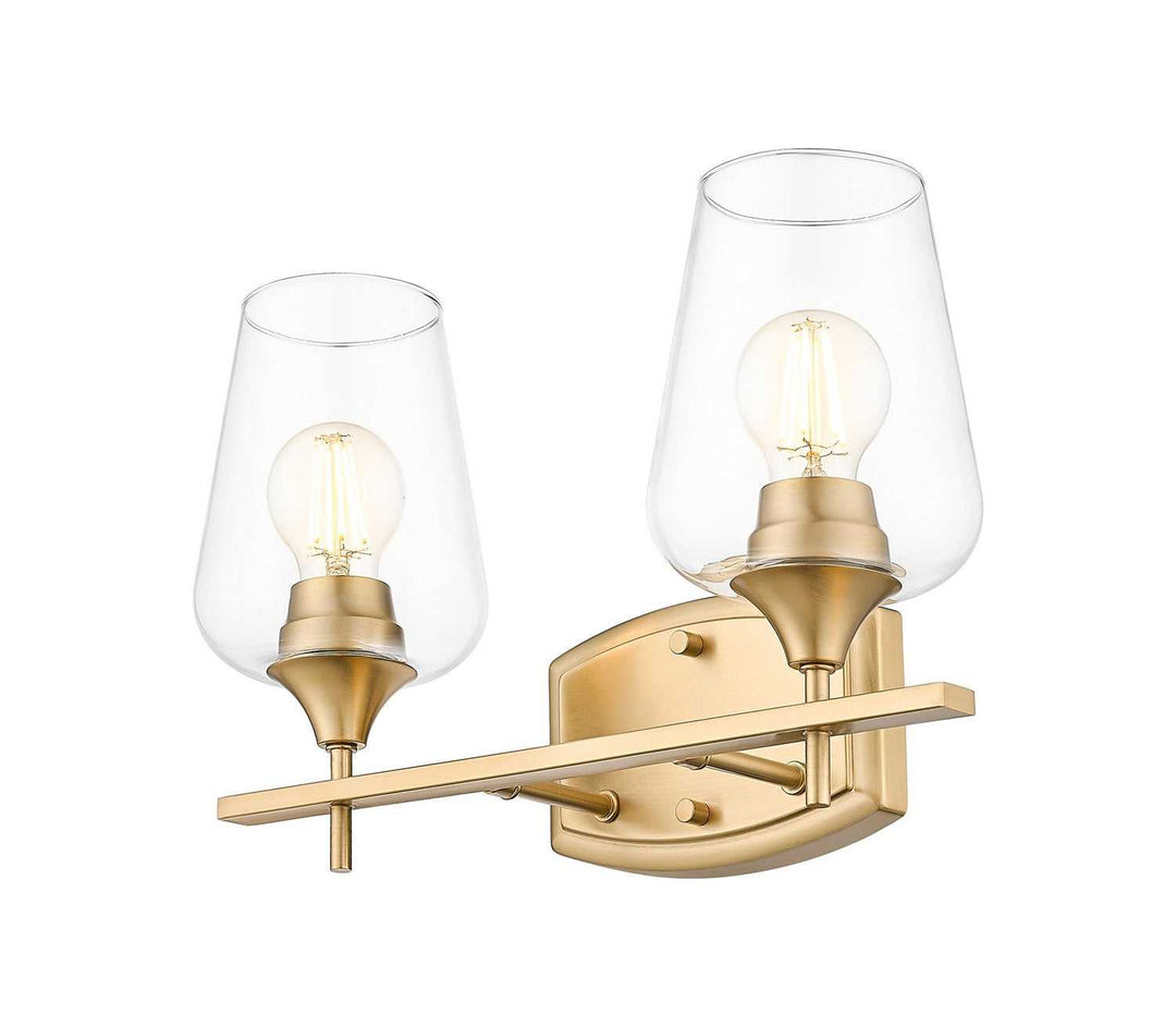 Joliet Two Light Vanity in Burnished Brass Z-Lite Canada