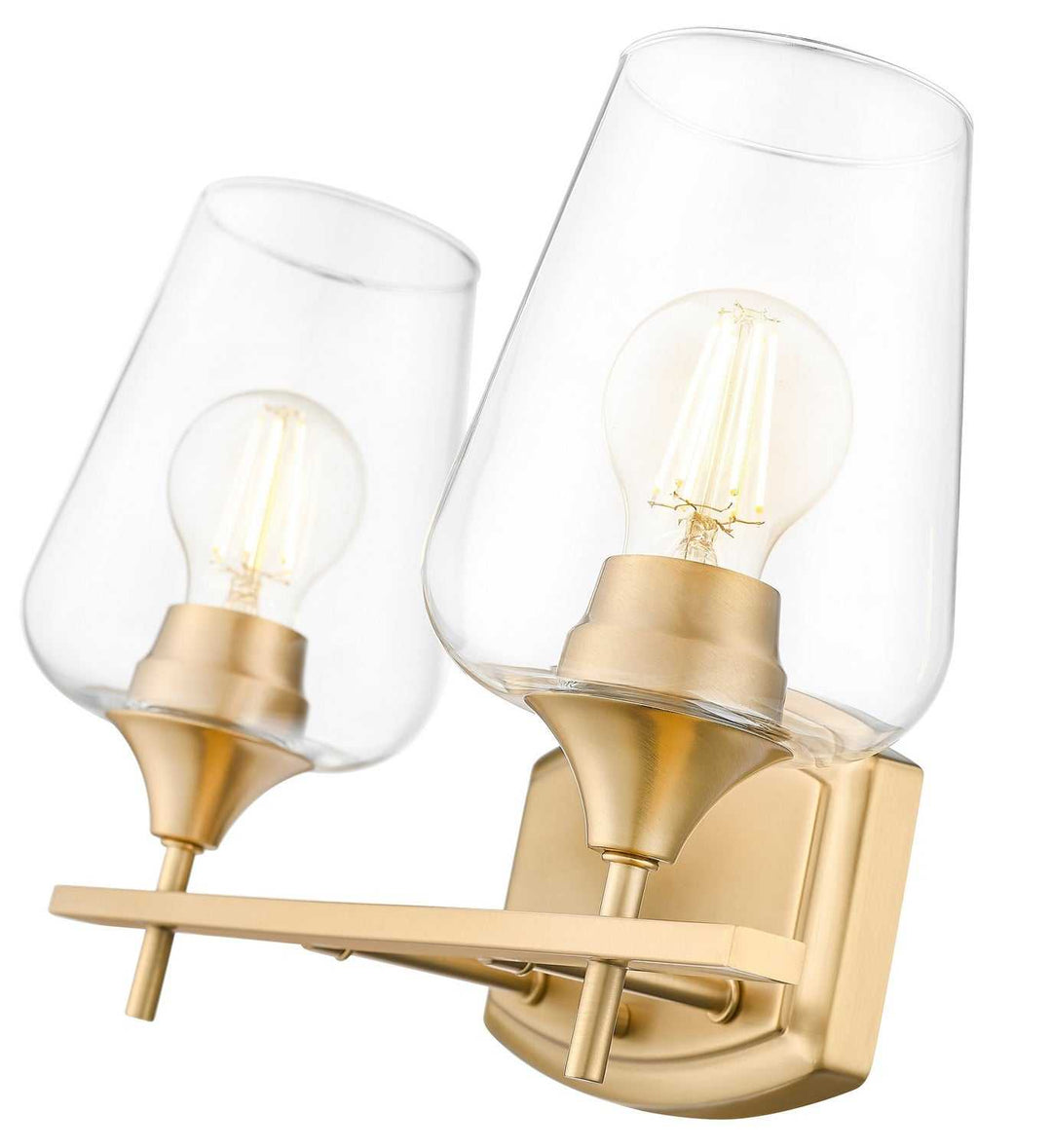 Joliet Two Light Vanity in Burnished Brass Z-Lite Canada