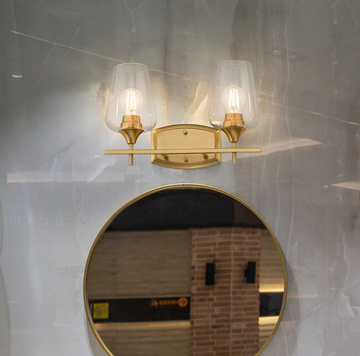 Joliet Two Light Vanity in Burnished Brass Z-Lite Canada