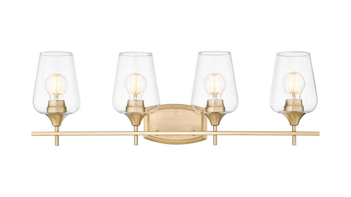 Joliet Four Light Vanity in Burnished Brass Z-Lite Canada