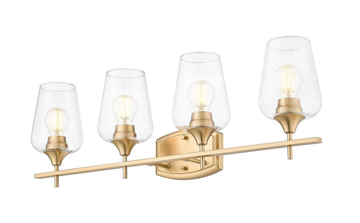 Joliet Four Light Vanity in Burnished Brass Z-Lite Canada