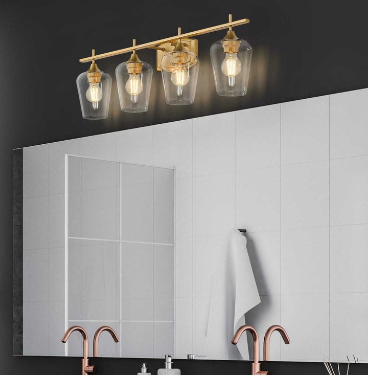 Joliet Four Light Vanity in Burnished Brass Z-Lite Canada
