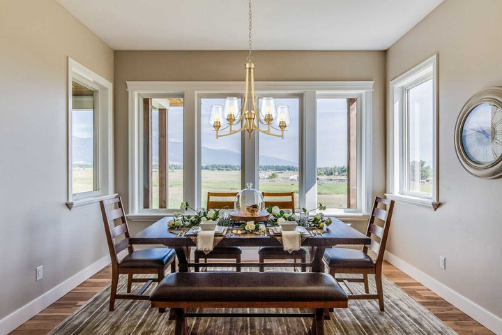 Joliet Five Light Chandelier in Burnished Brass Z-Lite Canada