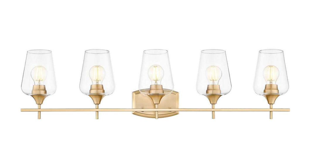 Joliet Five Light Vanity in Burnished Brass Z-Lite Canada