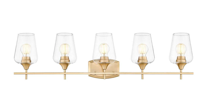 Joliet Five Light Vanity in Burnished Brass Z-Lite Canada