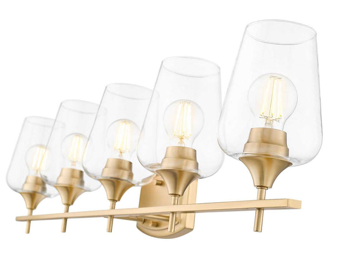 Joliet Five Light Vanity in Burnished Brass Z-Lite Canada