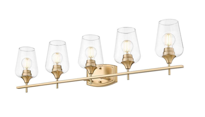 Joliet Five Light Vanity in Burnished Brass Z-Lite Canada