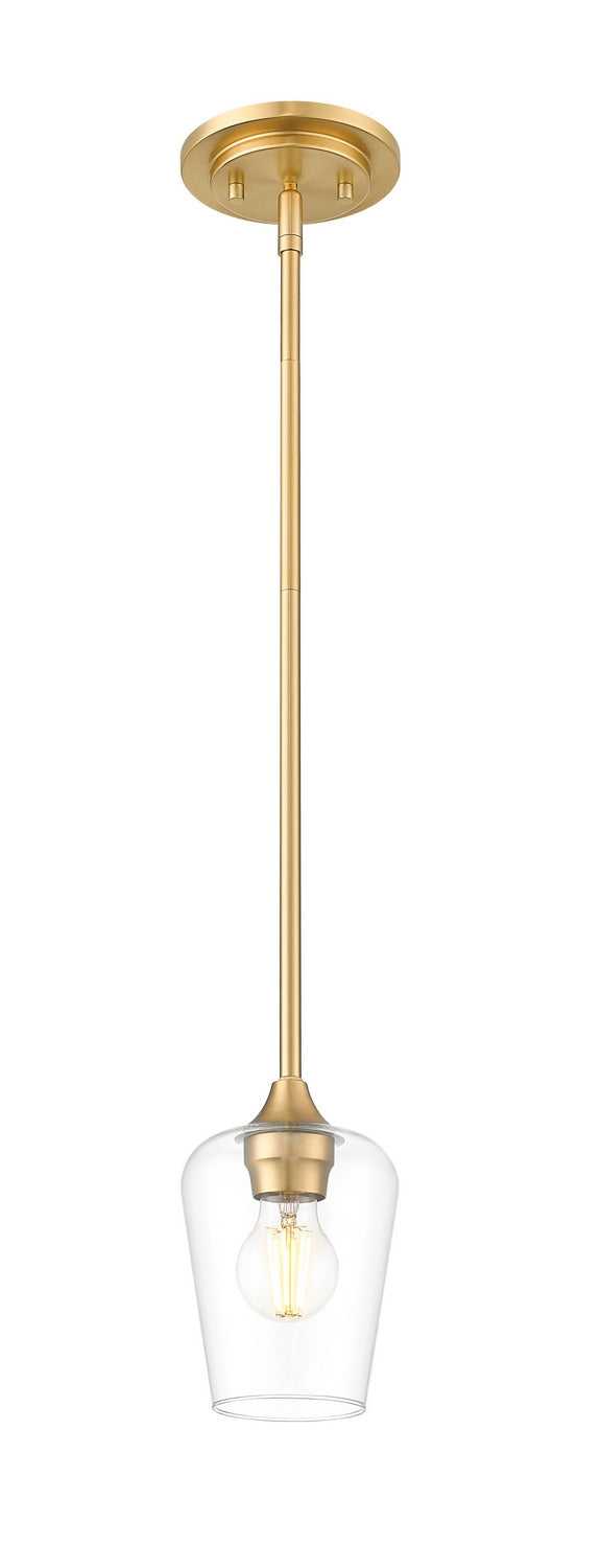 Joliet One Light Pendant in Burnished Brass Z-Lite Canada