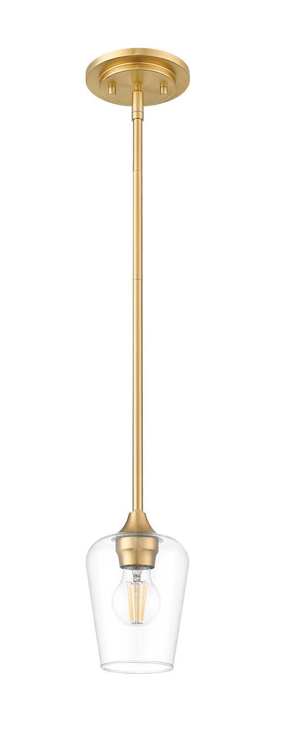 Joliet One Light Pendant in Burnished Brass Z-Lite Canada