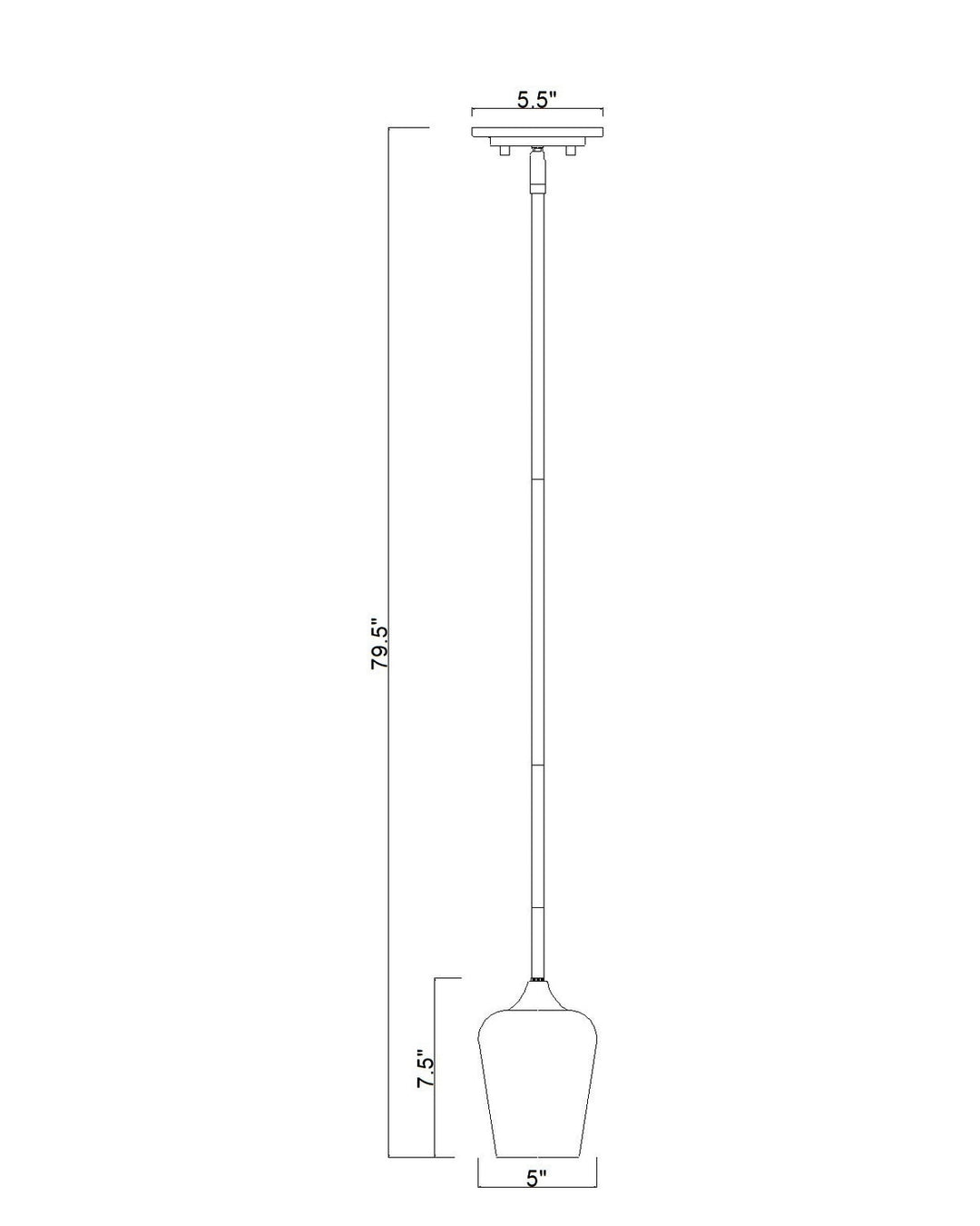 Joliet One Light Pendant in Burnished Brass Z-Lite Canada
