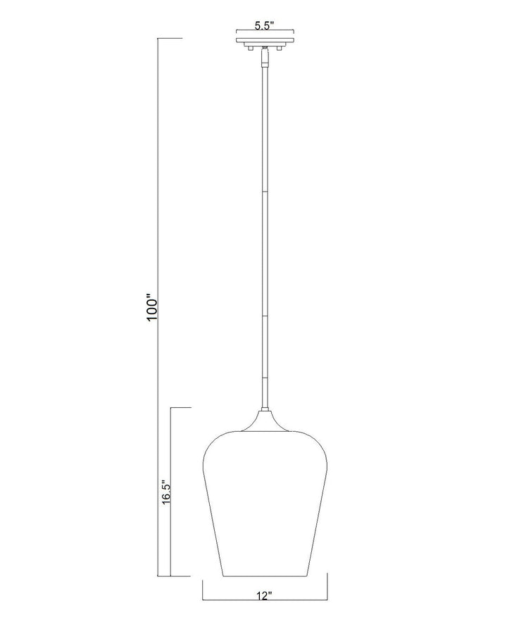 Joliet One Light Pendant in Burnished Brass Z-Lite Canada