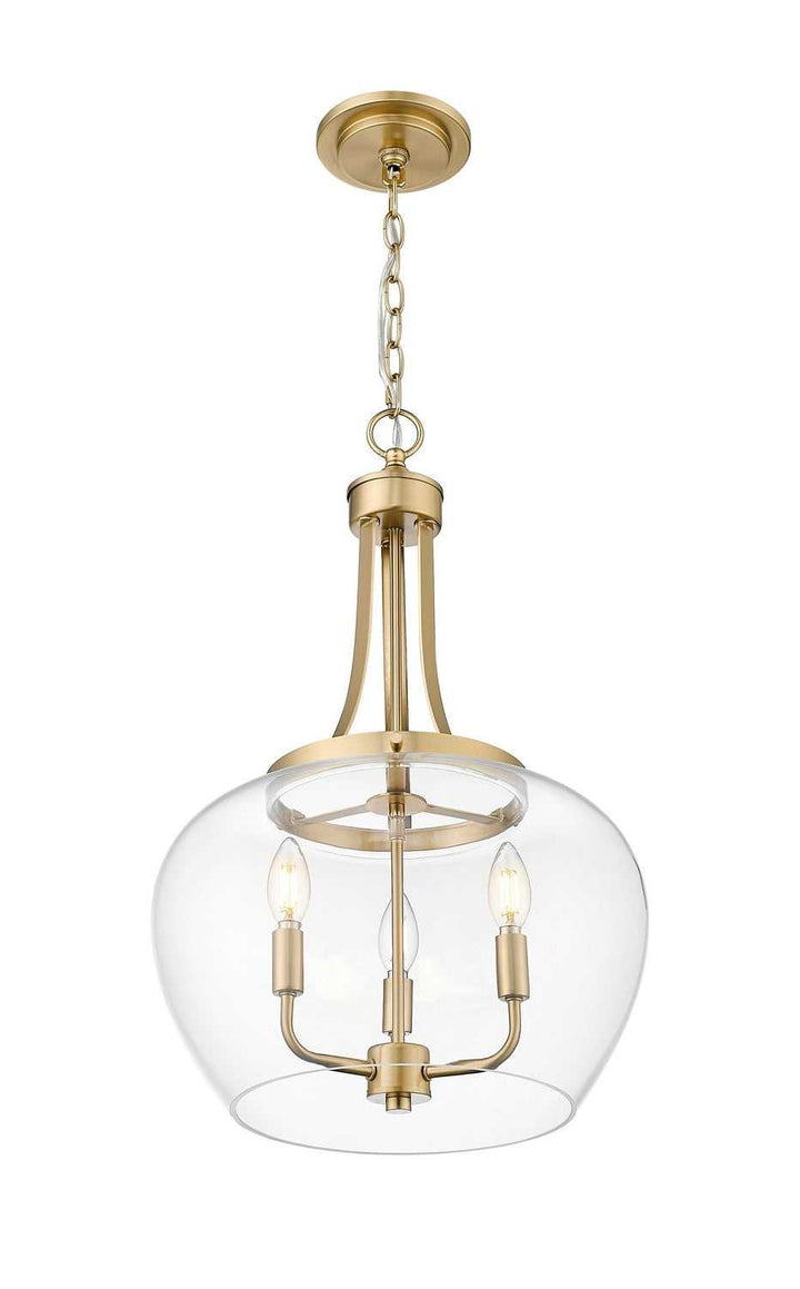 Joliet Three Light Pendant in Burnished Brass Z-Lite Canada