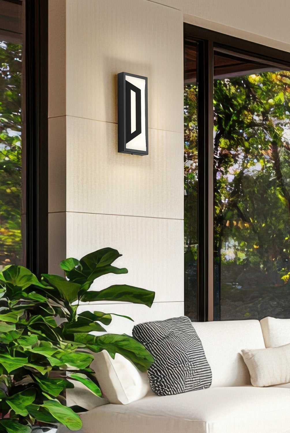 Banff LED Outdoor Wall Mount in Sand Black Z-Lite Canada