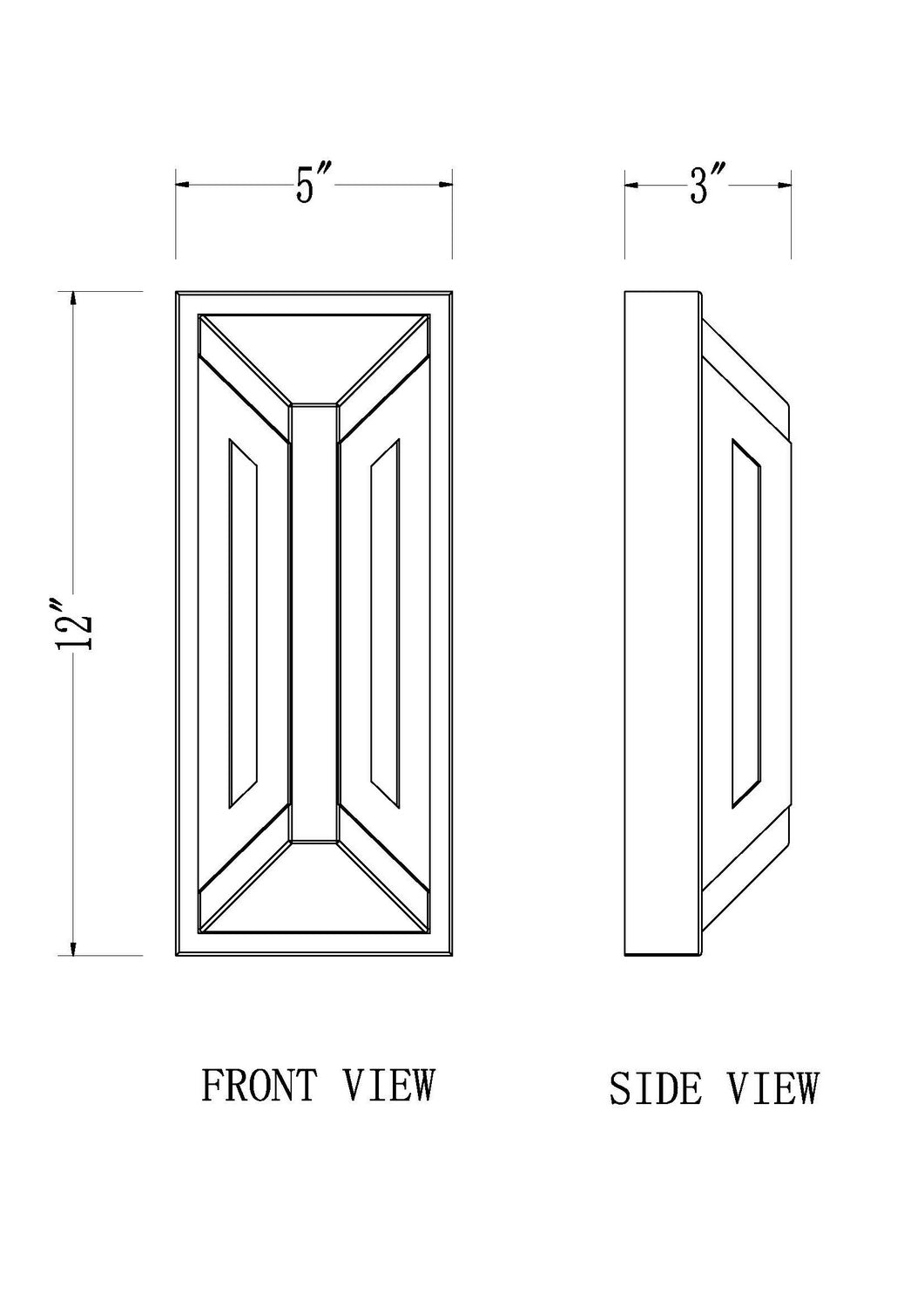 Banff LED Outdoor Wall Mount in Sand Black Z-Lite Canada
