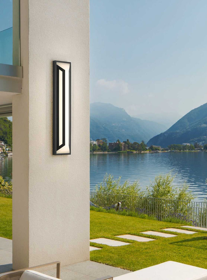 Banff LED Outdoor Wall Mount in Sand Black Z-Lite Canada