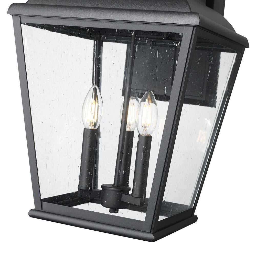 Raphael Three Light Outdoor Wall Mount in Sand Black Z-Lite Canada