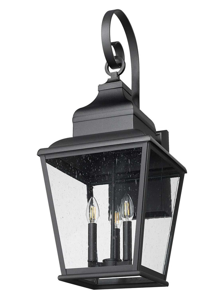 Raphael Three Light Outdoor Wall Mount in Sand Black Z-Lite Canada