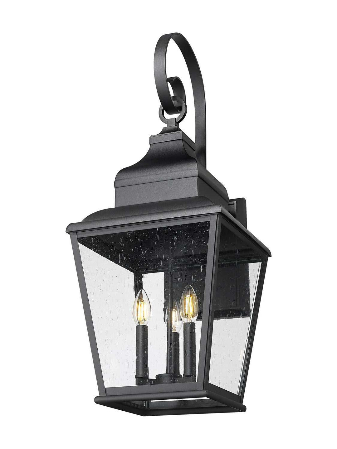 Raphael Three Light Outdoor Wall Mount in Sand Black Z-Lite Canada