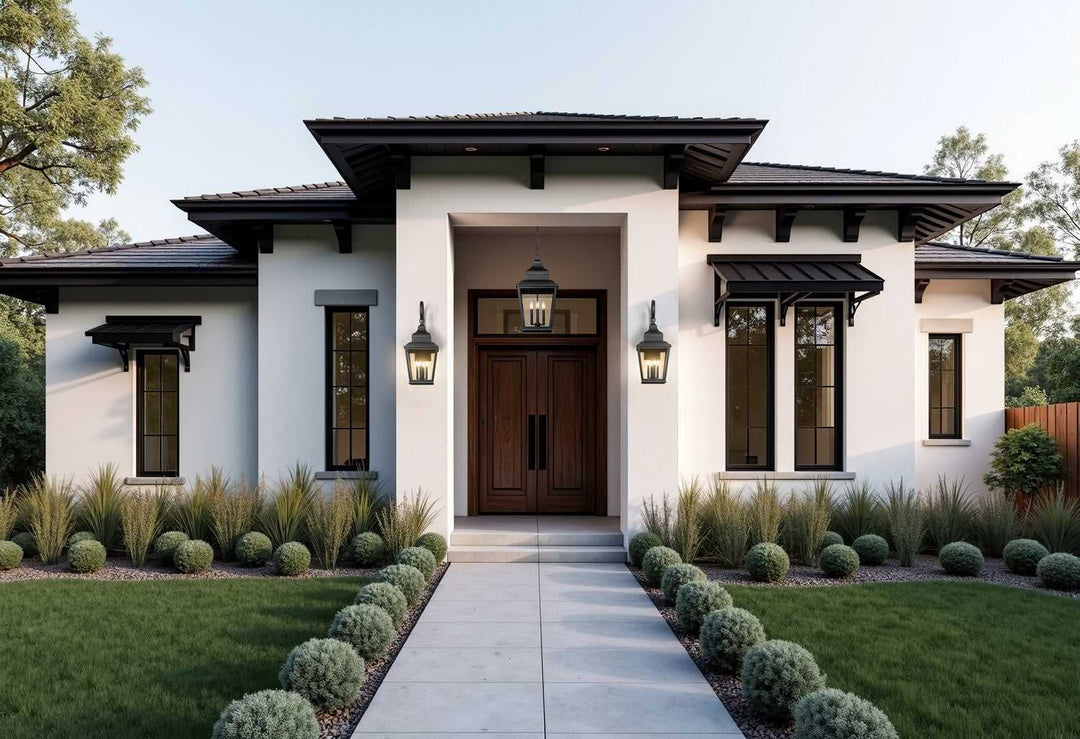 Raphael Four Light Outdoor Chain Mount Ceiling Fixture in Sand Black Z-Lite Canada