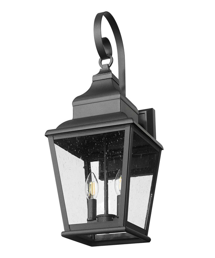 Raphael Two Light Outdoor Wall Mount in Sand Black Z-Lite Canada
