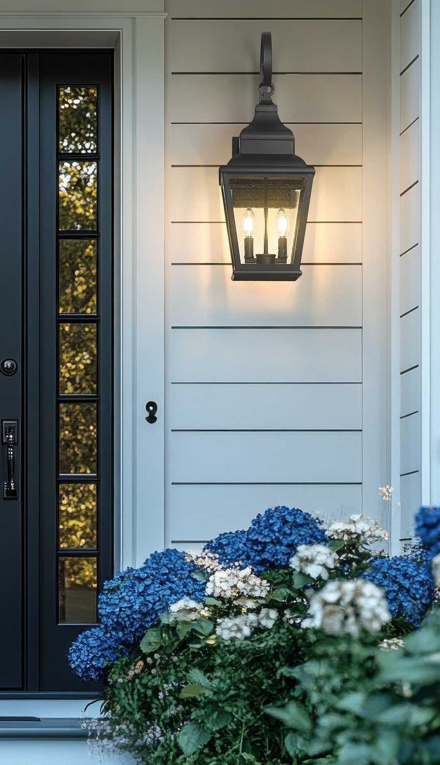 Raphael Two Light Outdoor Wall Mount in Sand Black Z-Lite Canada