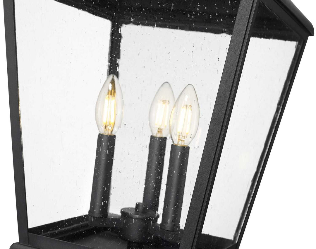 Raphael Three Light Outdoor Post Mount in Sand Black Z-Lite Canada