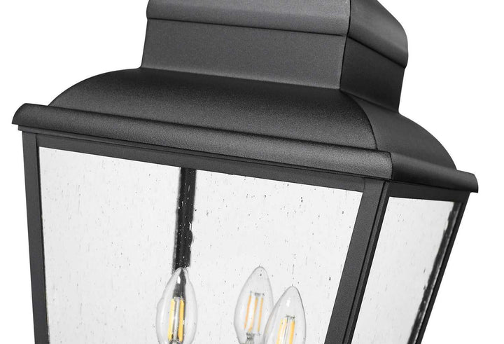 Raphael Three Light Outdoor Post Mount in Sand Black Z-Lite Canada