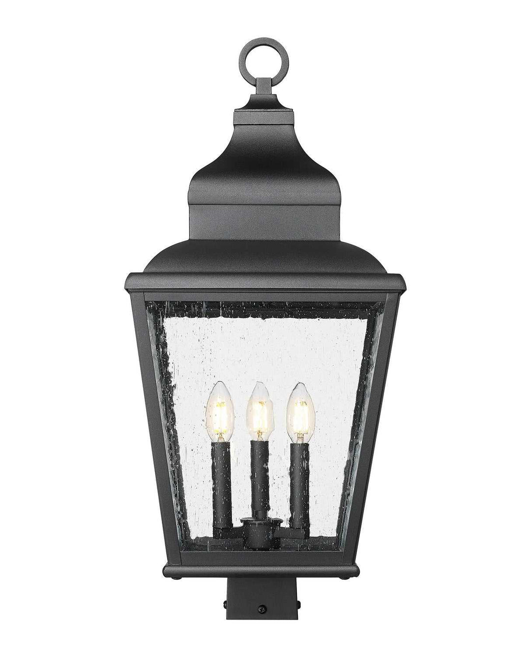 Raphael Three Light Outdoor Post Mount in Sand Black Z-Lite Canada
