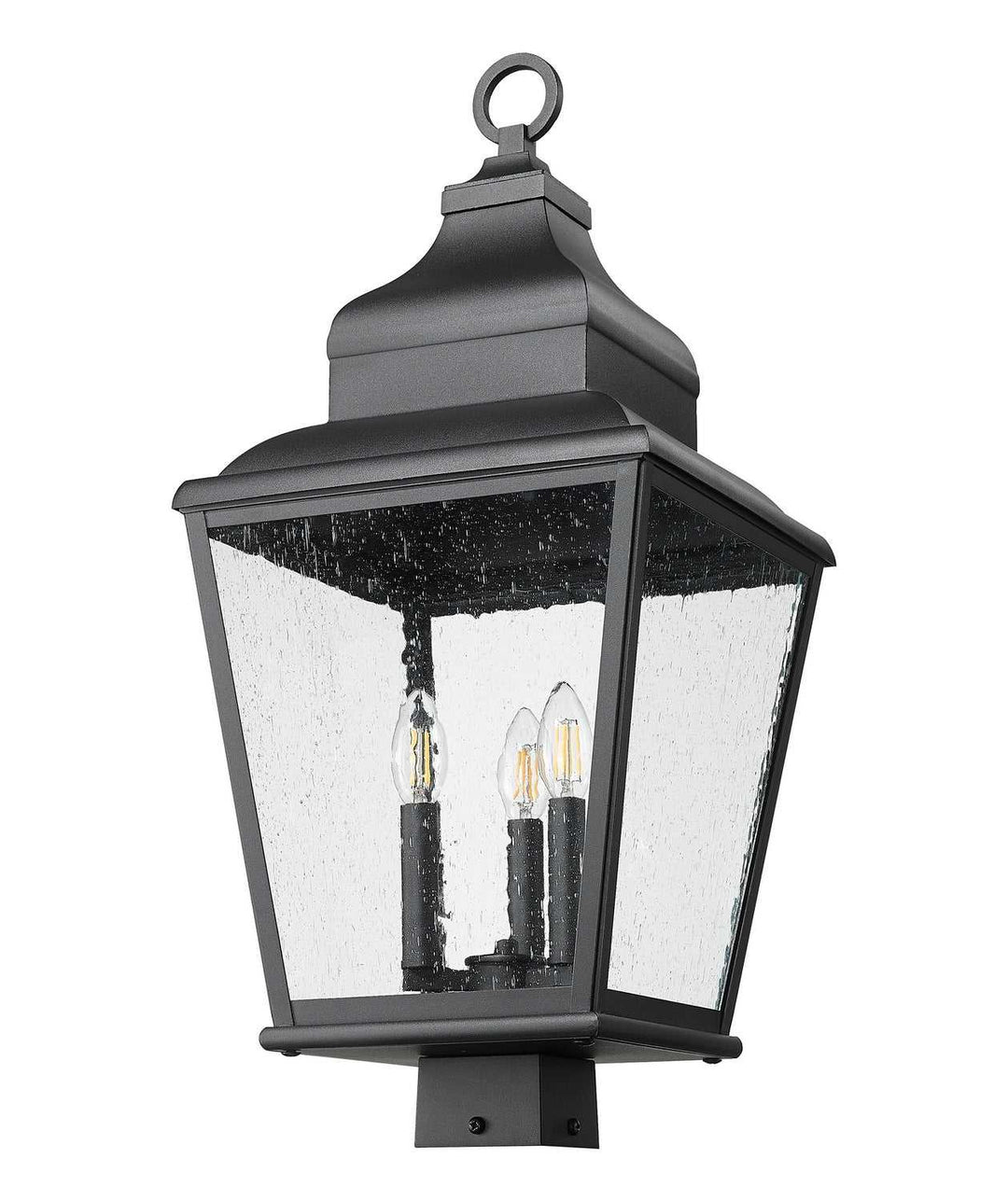 Raphael Three Light Outdoor Post Mount in Sand Black Z-Lite Canada
