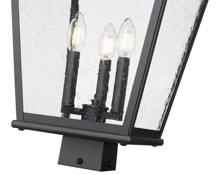 Raphael Three Light Outdoor Post Mount in Sand Black Z-Lite Canada