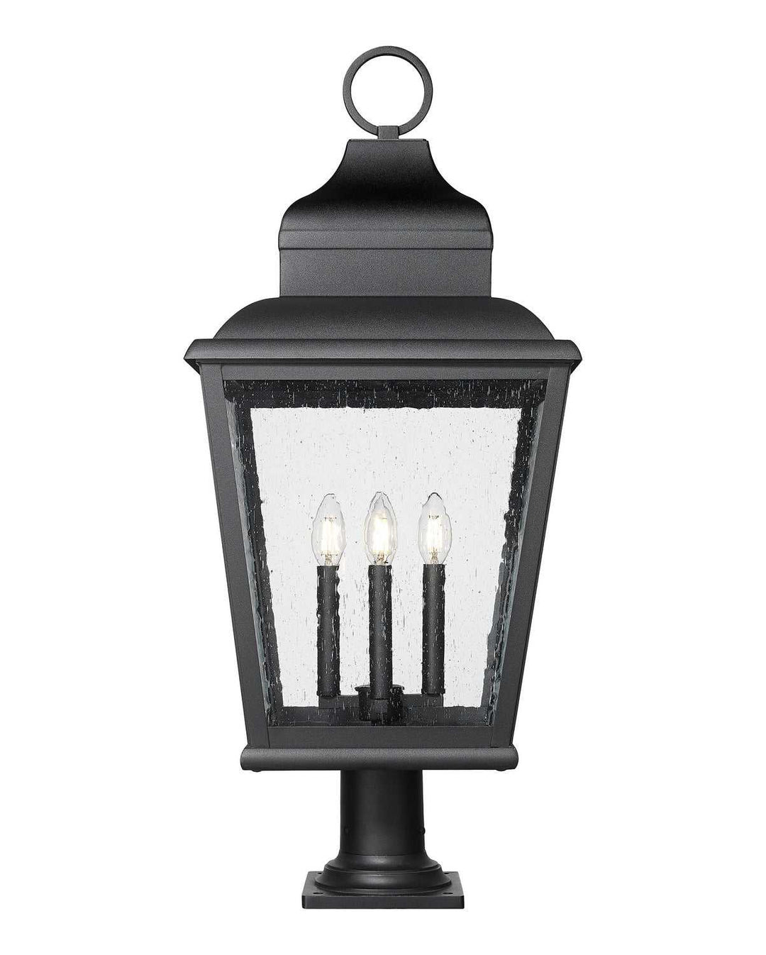Raphael Four Light Outdoor Pier Mount in Sand Black Z-Lite Canada