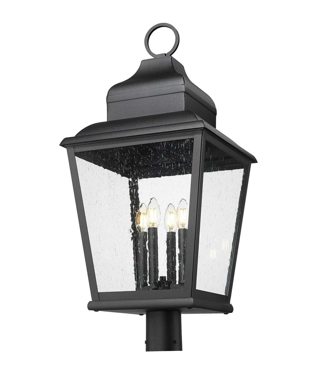 Raphael Four Light Outdoor Post Mount in Sand Black Z-Lite Canada
