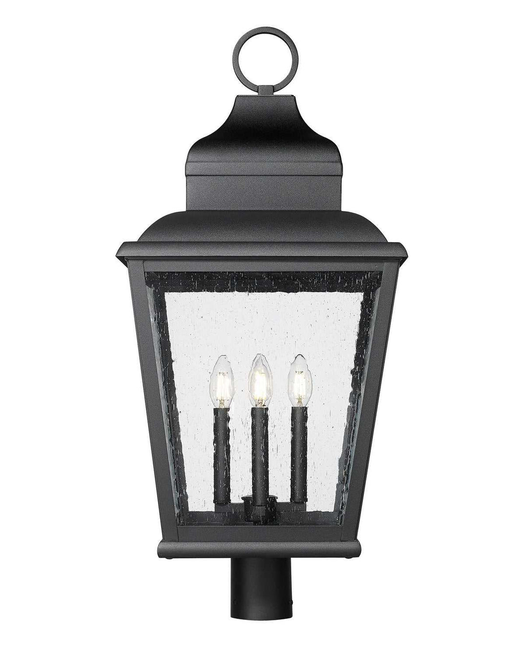 Raphael Four Light Outdoor Post Mount in Sand Black Z-Lite Canada