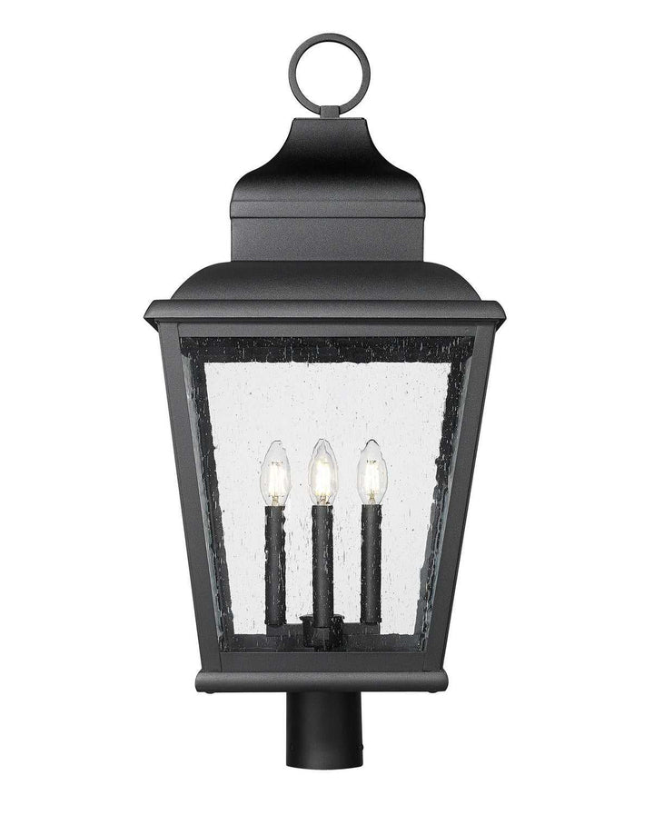 Raphael Four Light Outdoor Post Mount in Sand Black Z-Lite Canada