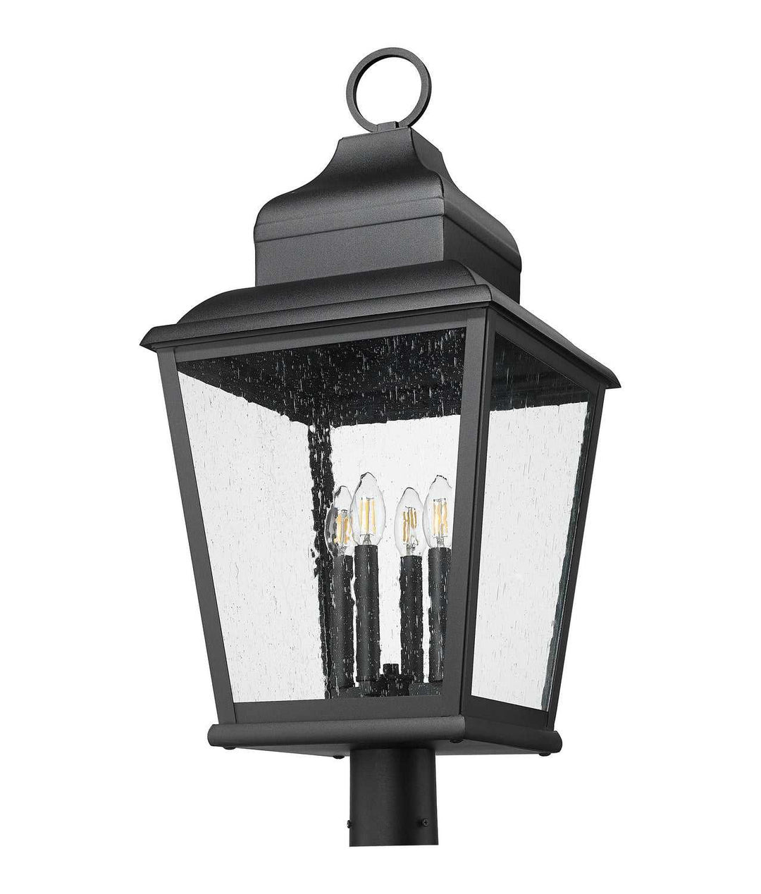 Raphael Four Light Outdoor Post Mount in Sand Black Z-Lite Canada