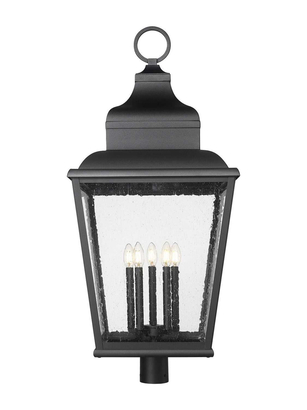 Raphael Five Light Outdoor Post Mount in Sand Black Z-Lite Canada