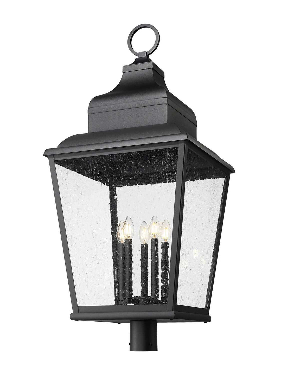 Raphael Five Light Outdoor Post Mount in Sand Black Z-Lite Canada