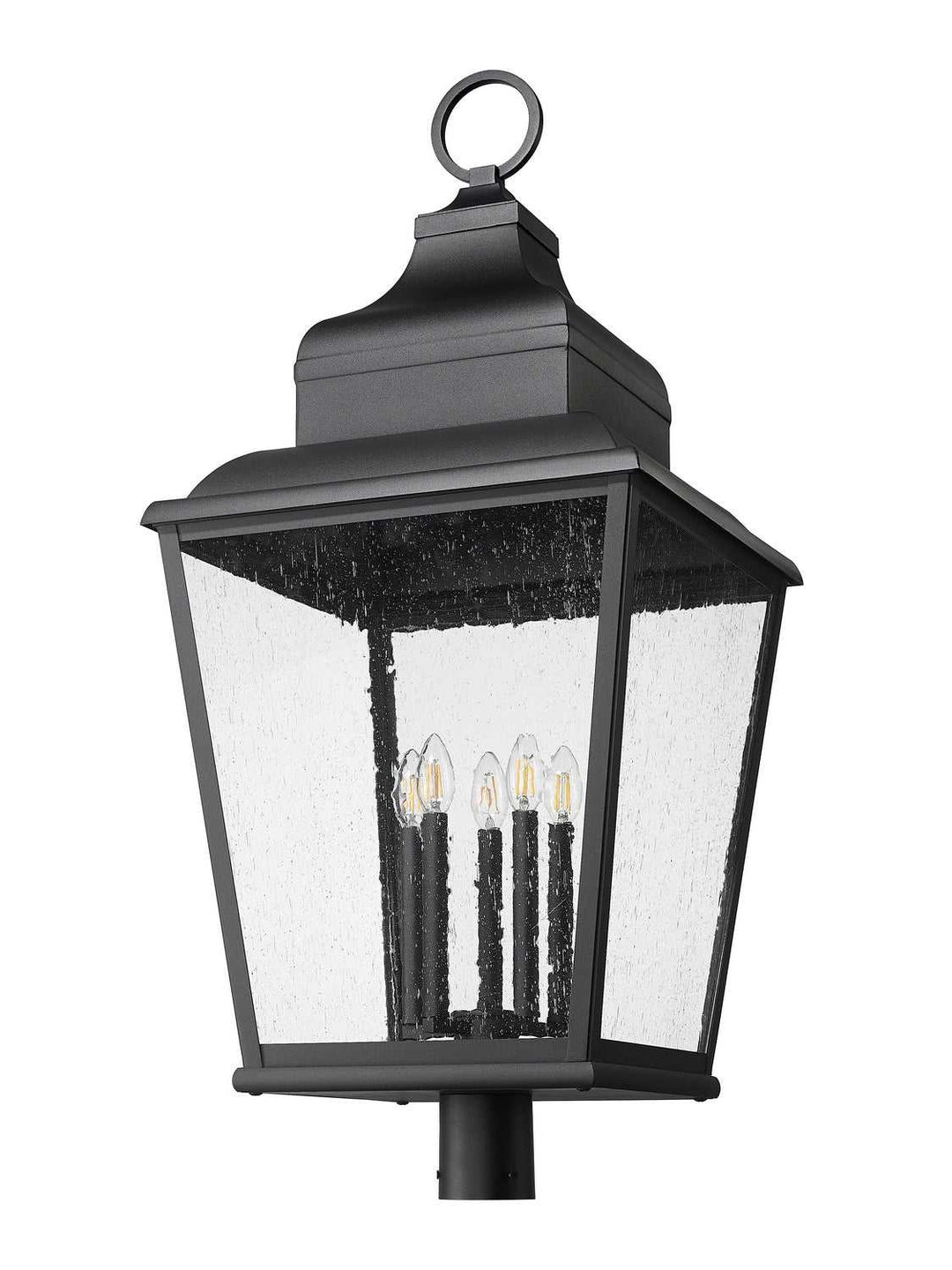 Raphael Five Light Outdoor Post Mount in Sand Black Z-Lite Canada
