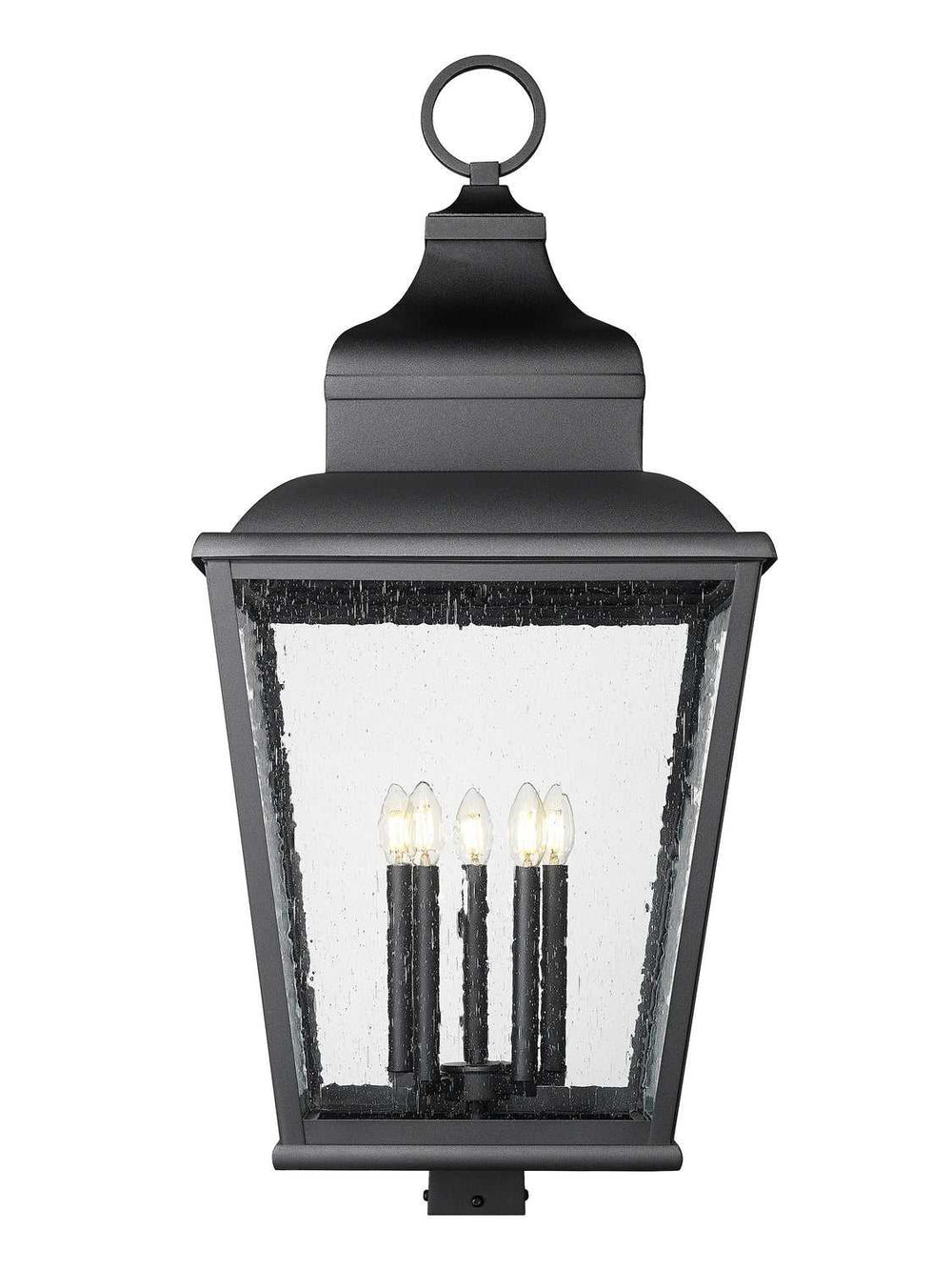 Raphael Five Light Outdoor Post Mount in Sand Black Z-Lite Canada