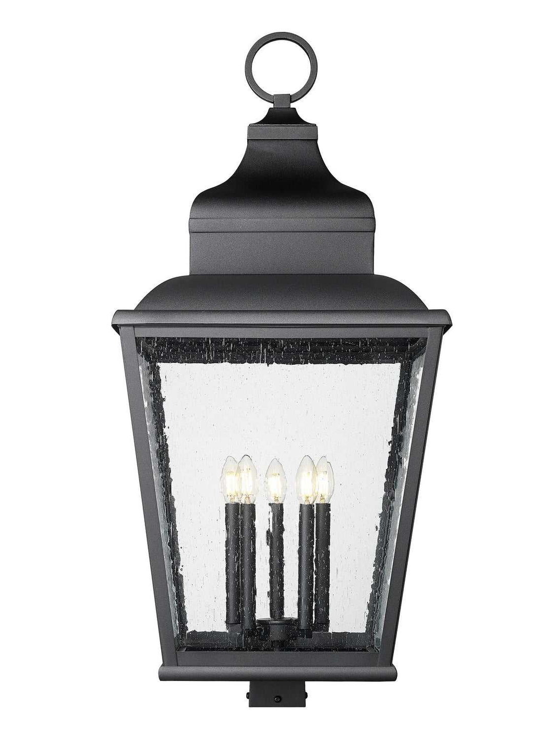 Raphael Five Light Outdoor Post Mount in Sand Black Z-Lite Canada