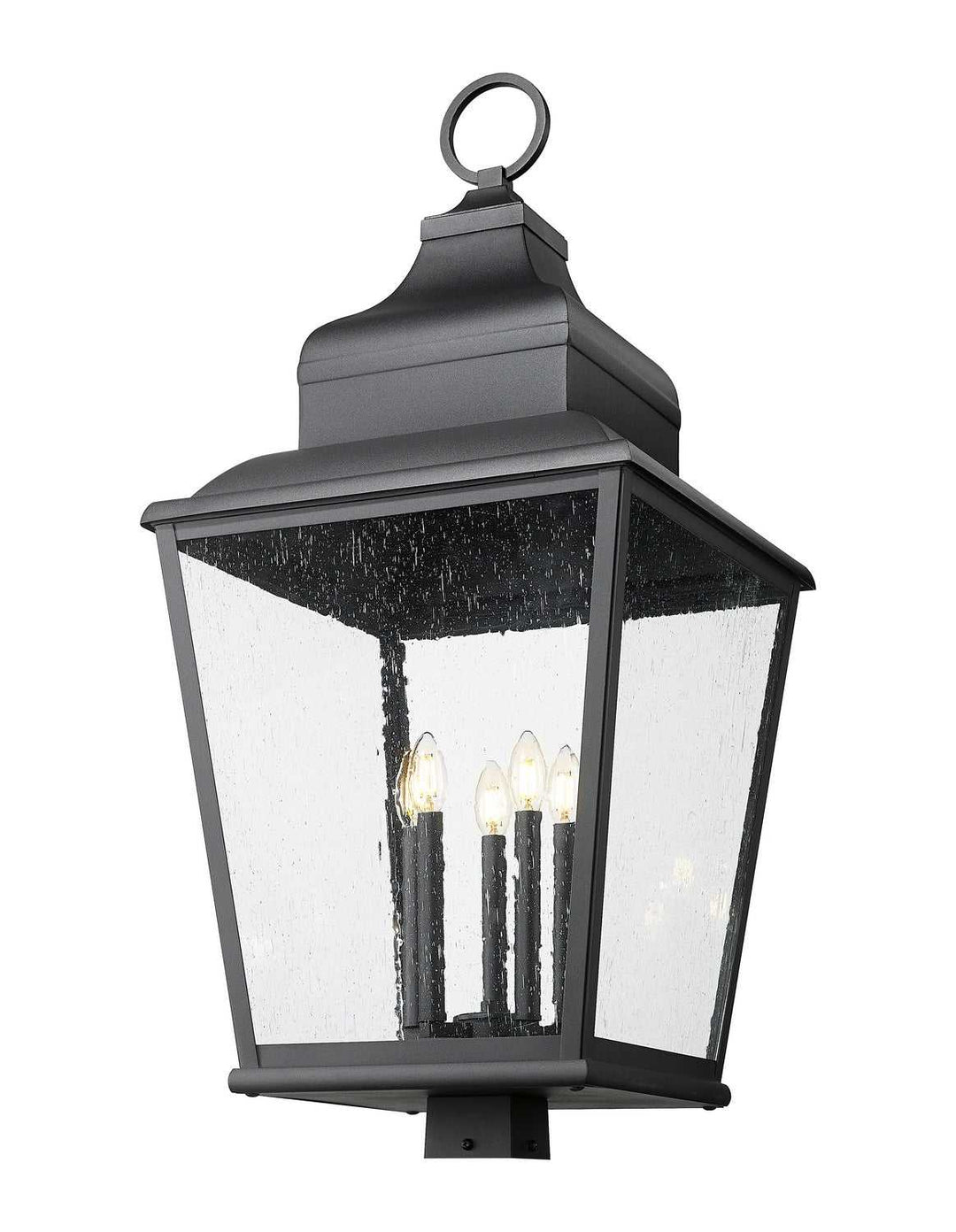 Raphael Five Light Outdoor Post Mount in Sand Black Z-Lite Canada