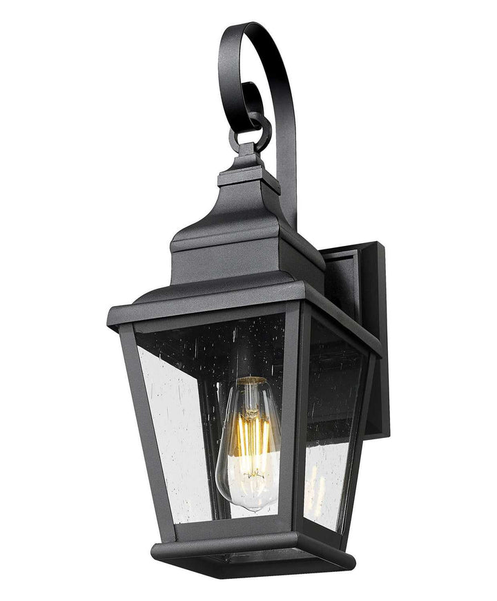 Raphael One Light Outdoor Wall Mount in Sand Black Z-Lite Canada