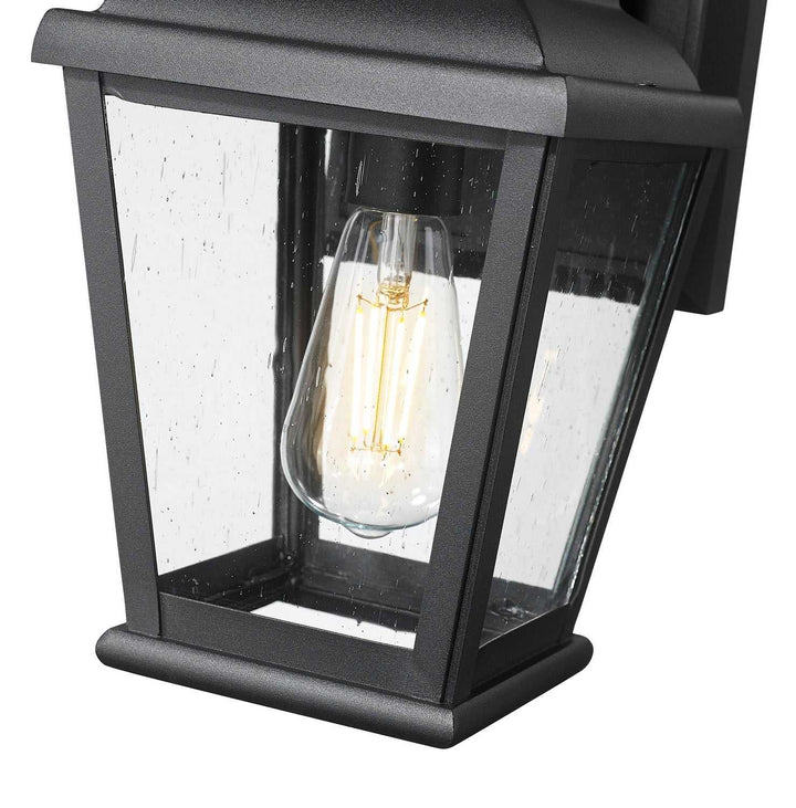 Raphael One Light Outdoor Wall Mount in Sand Black Z-Lite Canada