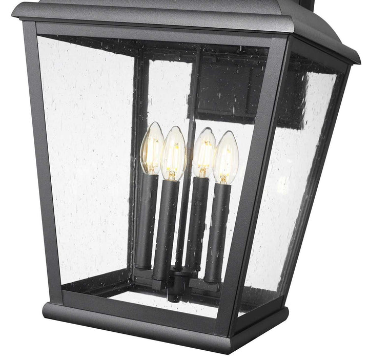 Raphael Four Light Outdoor Wall Mount in Sand Black Z-Lite Canada