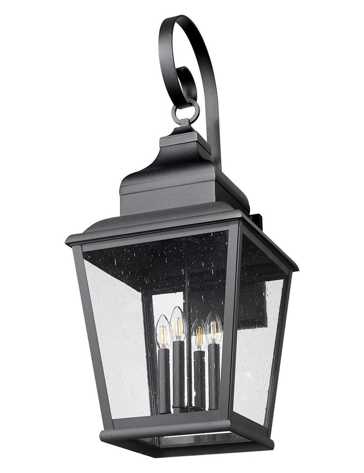 Raphael Four Light Outdoor Wall Mount in Sand Black Z-Lite Canada