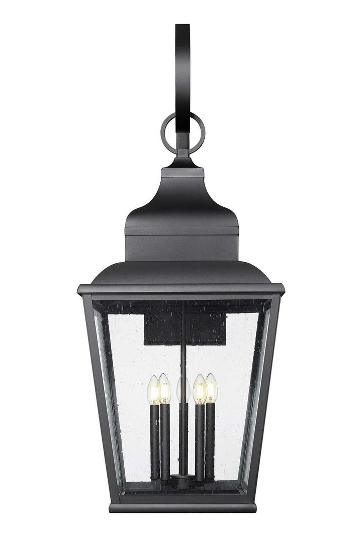 Raphael Five Light Outdoor Wall Mount in Sand Black Z-Lite Canada