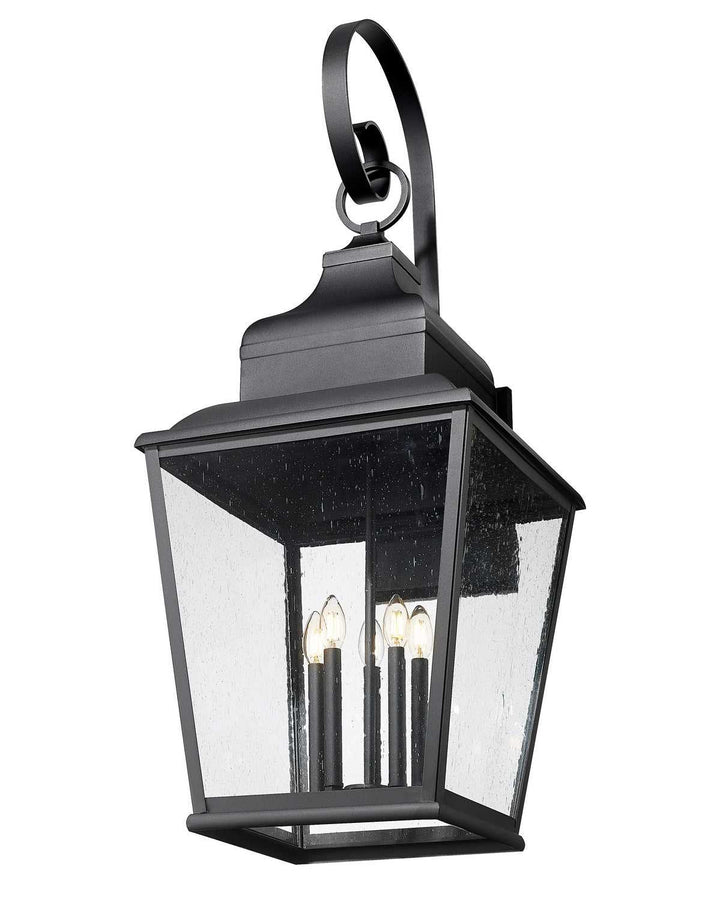 Raphael Five Light Outdoor Wall Mount in Sand Black Z-Lite Canada